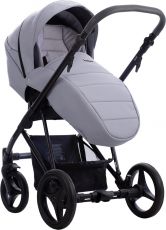 Детская коляска 2 в 1 Bebetto Flavio PRO 04 gray, 100% Эко-кожа,